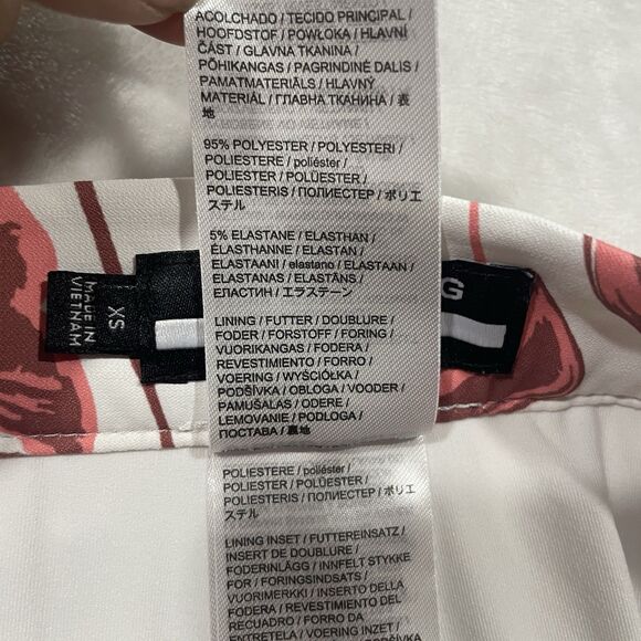 J. Lindeberg Women’s Tennis Skort Skirt Size XS Coral Hibiscus Pink Floral - Picture 7 of 8